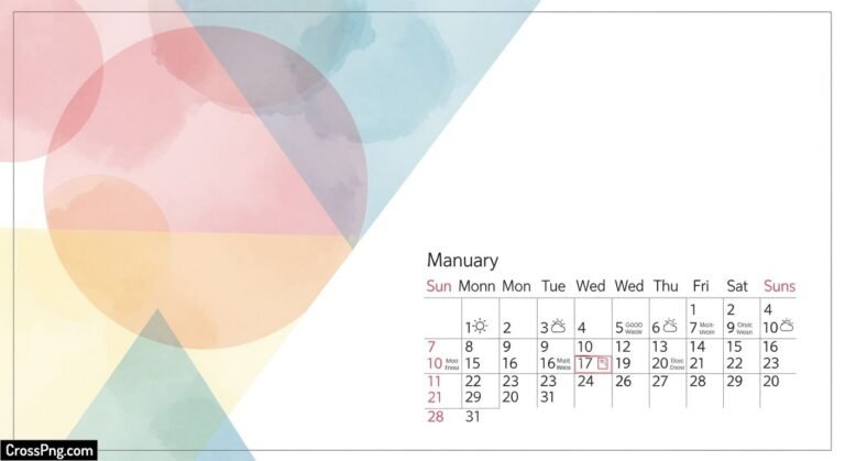 Calendar background design image