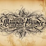Calligraphy background design image