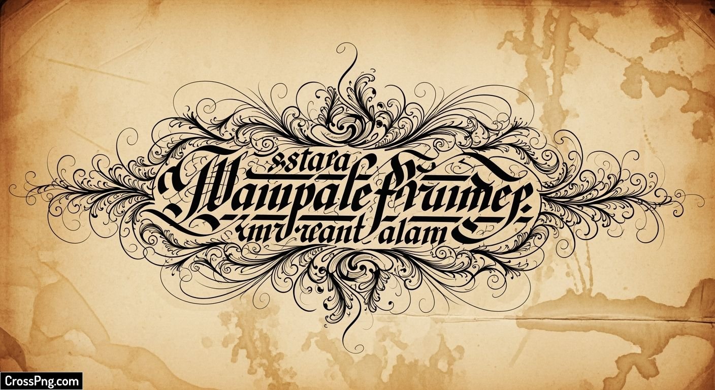 Calligraphy background design image