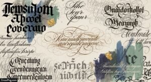 Calligraphy background ideas image