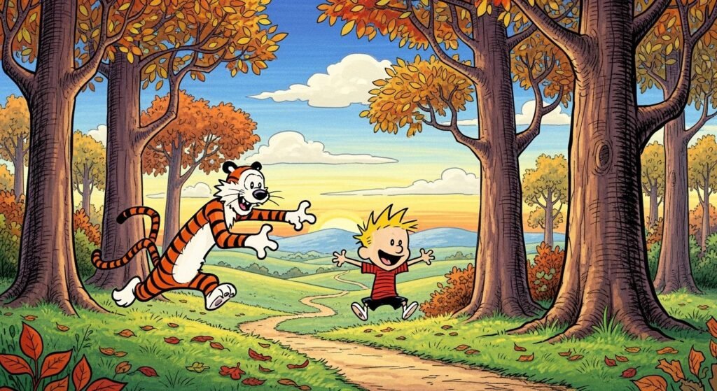 Calvin and hobbes background image 2