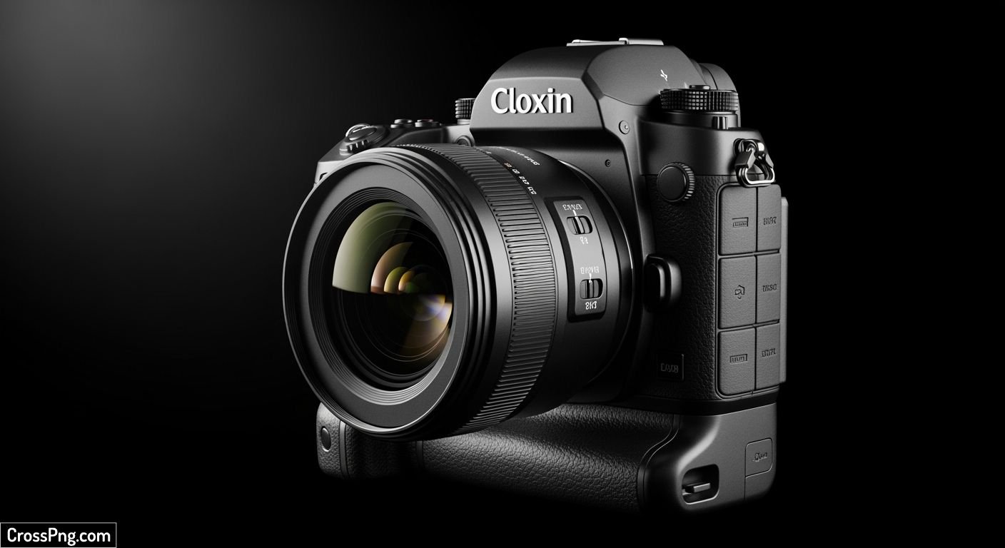 Camera black background image