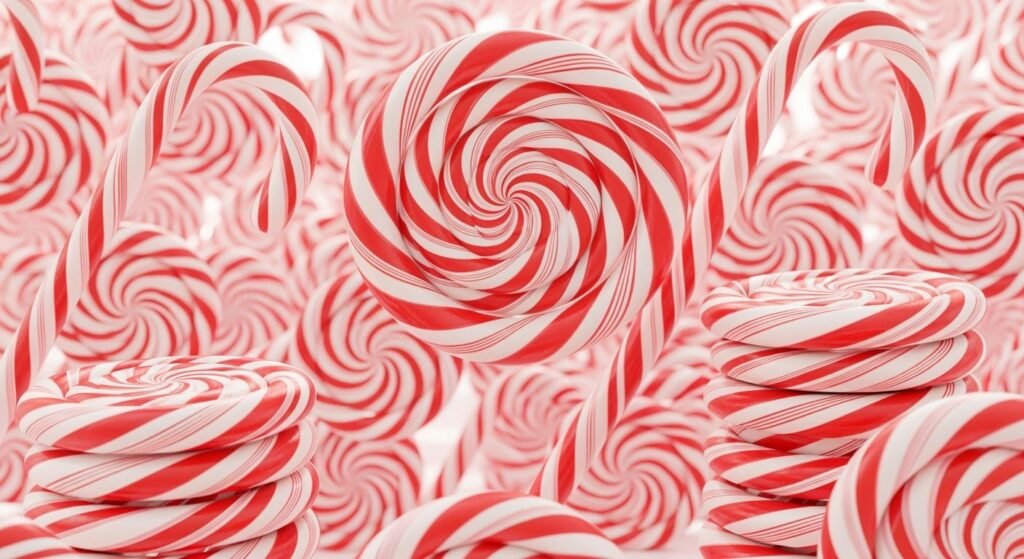 Candy cane background image 3