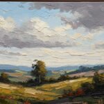 Canvas oil painting background image