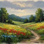 Canvas painting background image 2