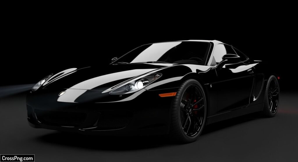 Car in black background image 2