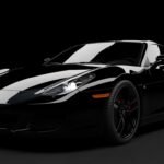 Car in black background image 2