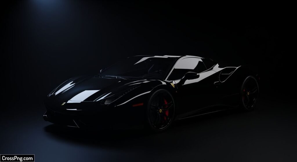 Car in black background image 3
