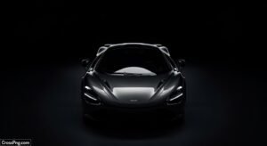 Car in black background image