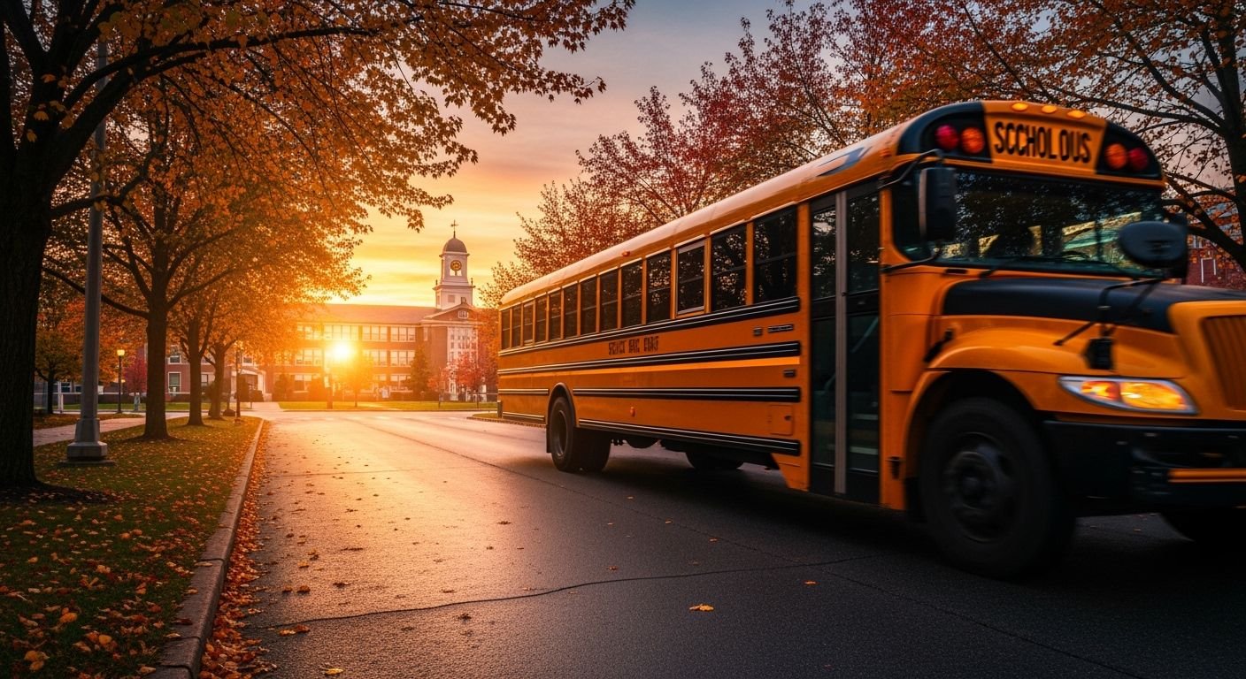 Car moving to school background image 3
