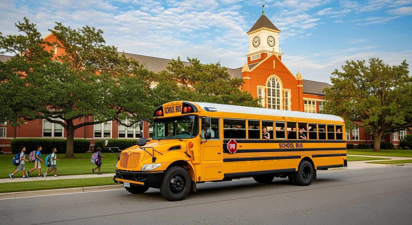 Car moving to school background image 4