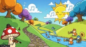 Cartoon background music image