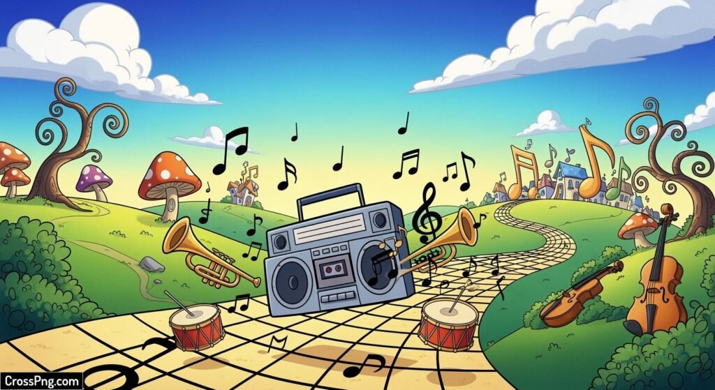 Cartoon background music image 2