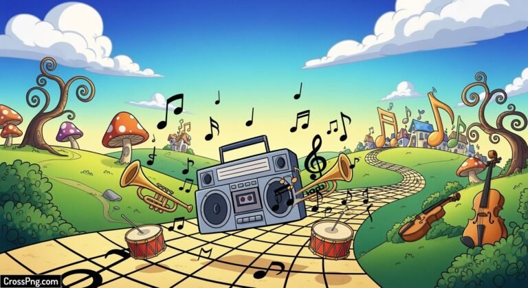 Cartoon background music image 2