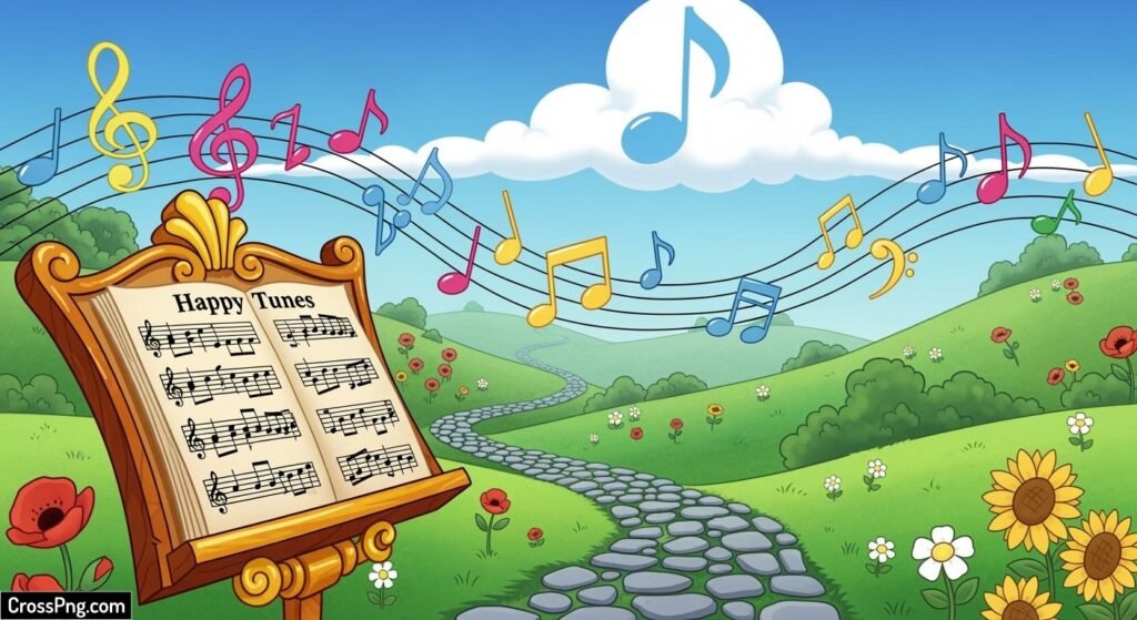 Cartoon background music image 3