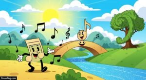 Cartoon background music image