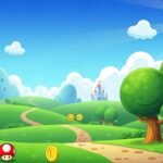 Cartoon gaming background image