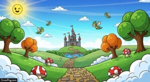 Cartoon gaming background image 2
