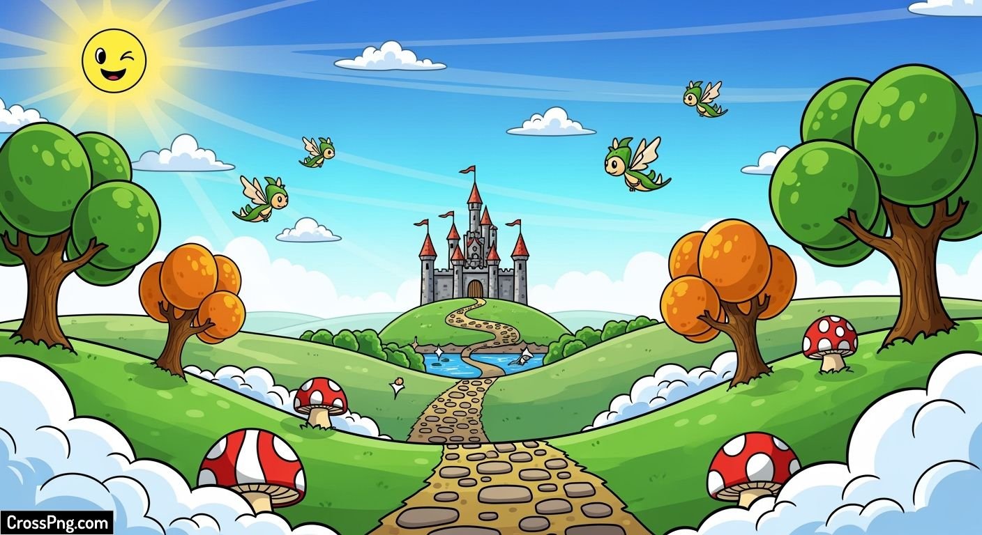 Cartoon gaming background image 2