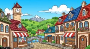 Cartoon video background image