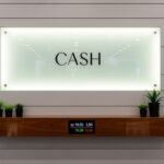 Cash counter background design image