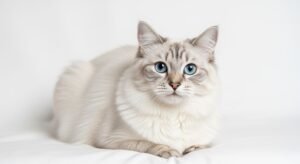 Cat white background image