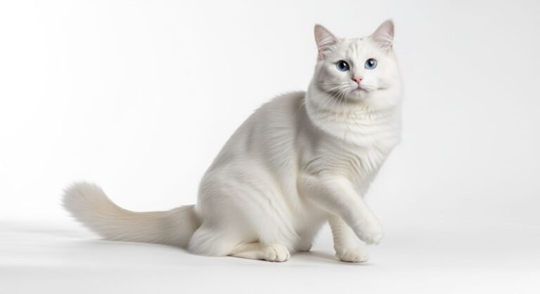 Cat white background image 4