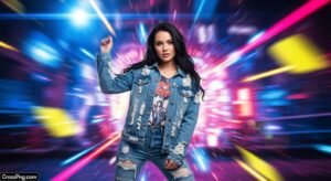 Cb background girl image
