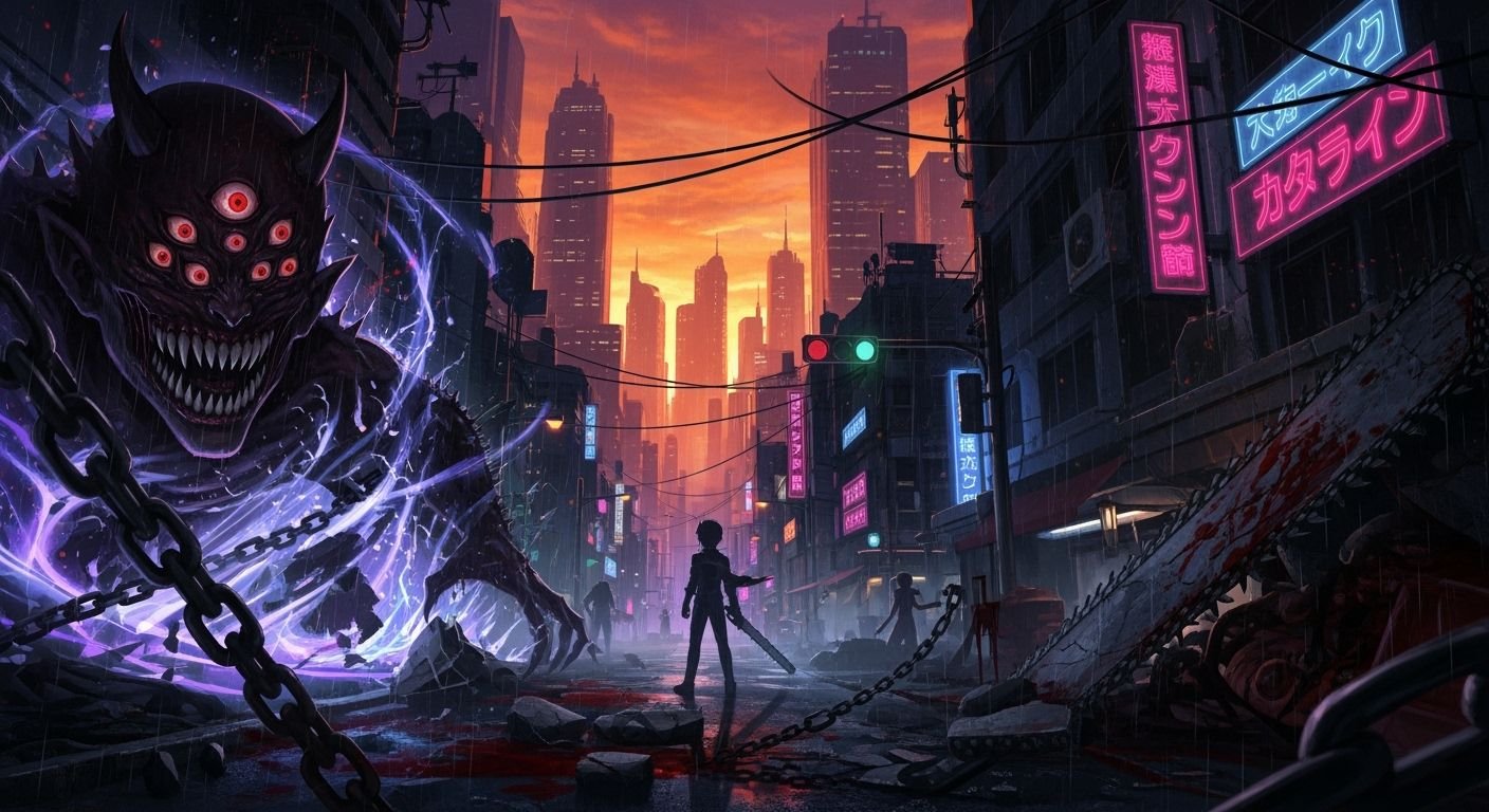 Chainsaw man background image 3
