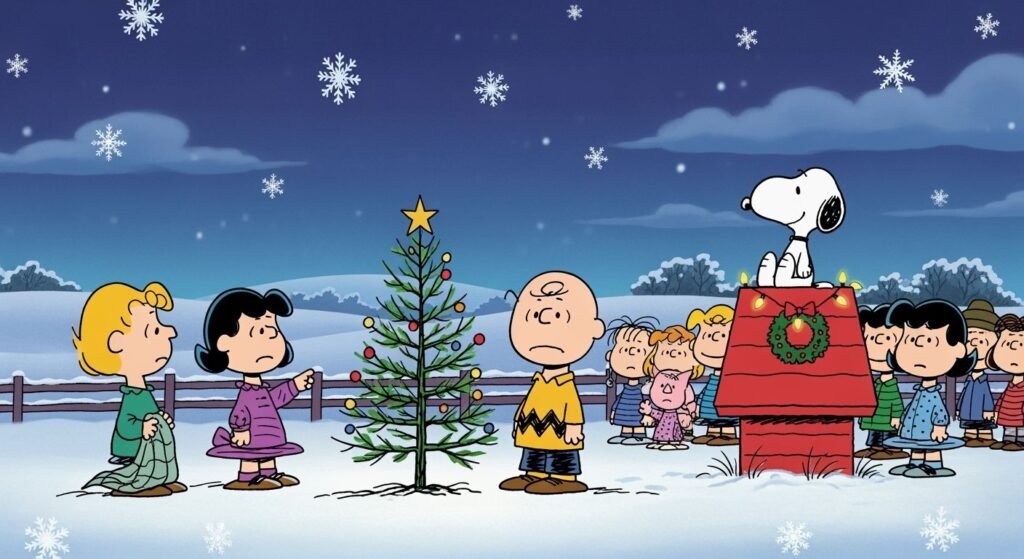 Charlie brown christmas background image 4