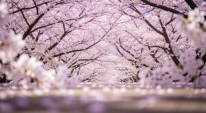 Cherry blossom background image 2