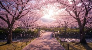Cherry blossom background image 3