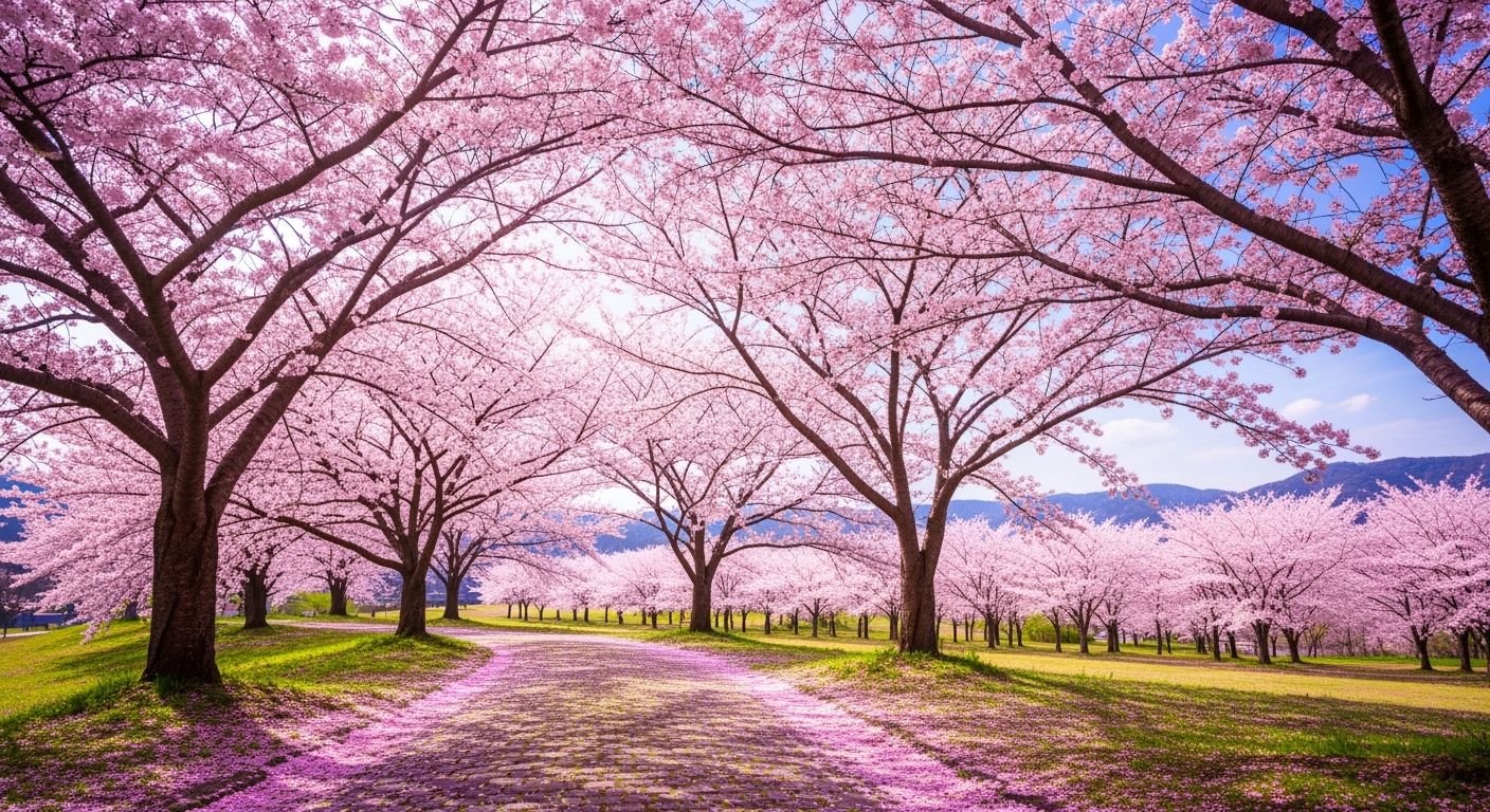 Cherry blossom background image 4