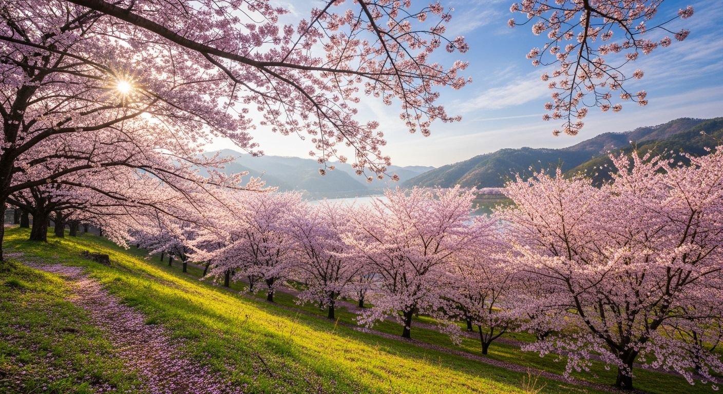 Cherry blossom background image