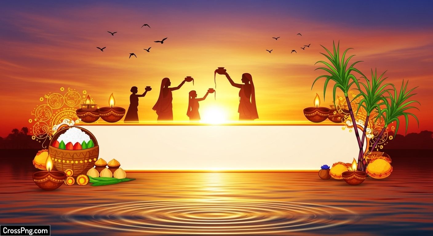 Chhath puja banner background image