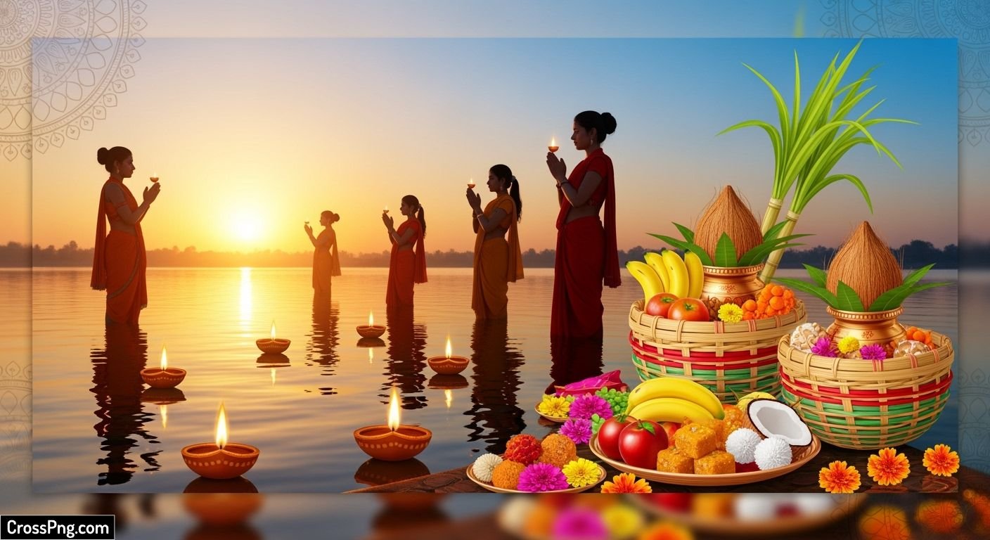 Chhath puja banner background image
