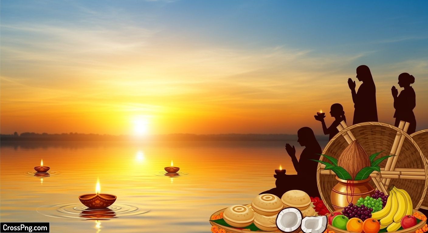 Chhath puja poster background image
