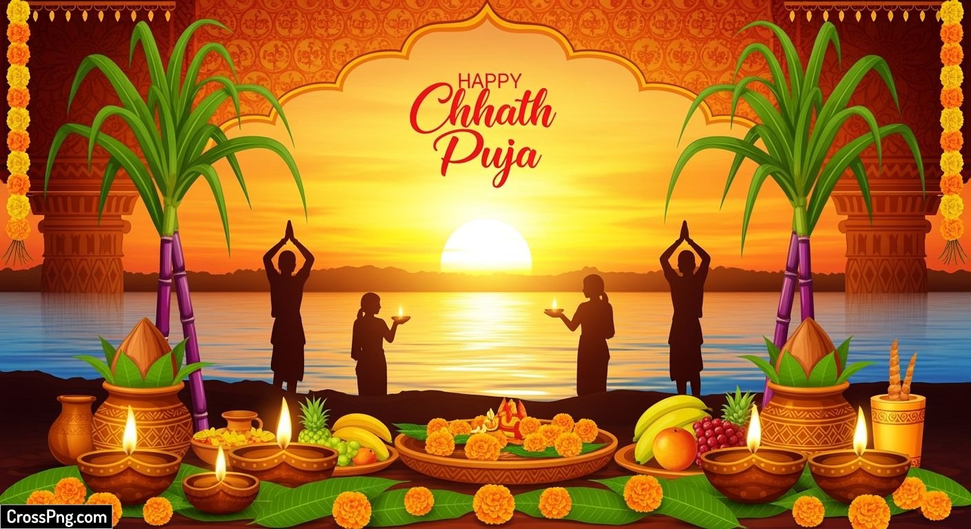 Chhath puja poster background image 3