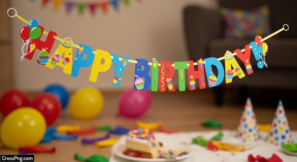 Child birthday banner background image