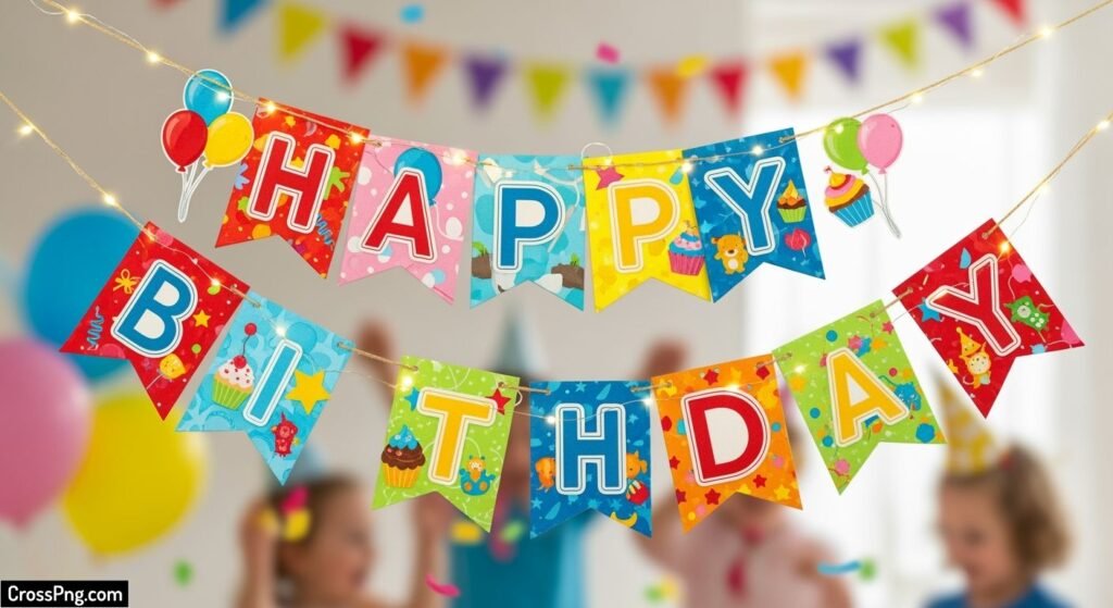 Child birthday banner background image 2