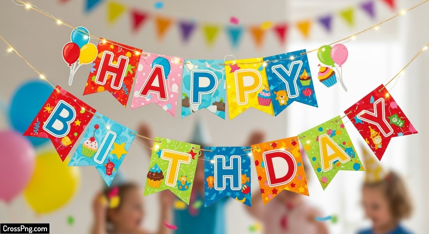 Child birthday banner background image 2
