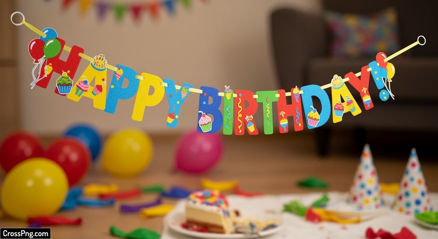 Child birthday banner background image