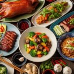 Chinese food background image