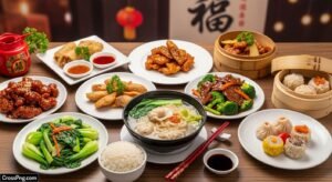 Chinese food background image