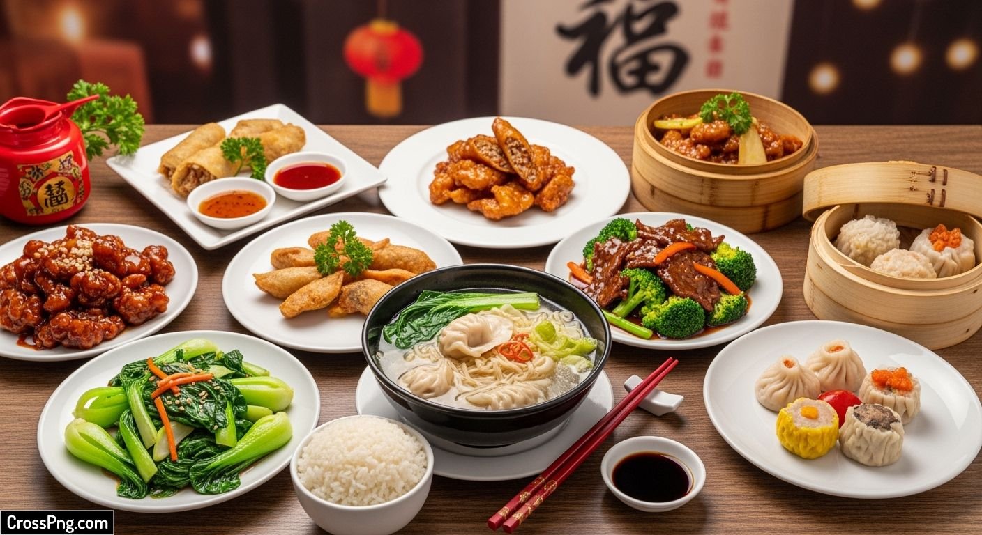 Chinese food background image
