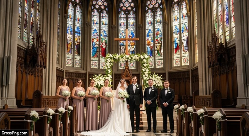 Christian wedding background image