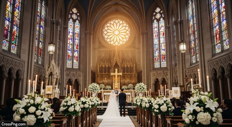 Christian wedding background image