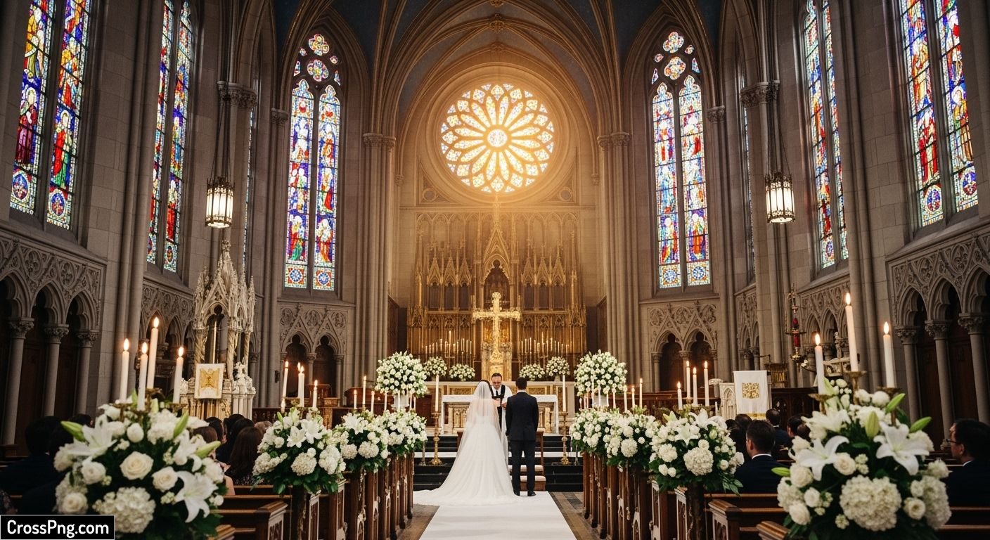 Christian wedding background image