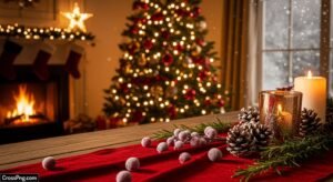 Christmas background aesthetic image