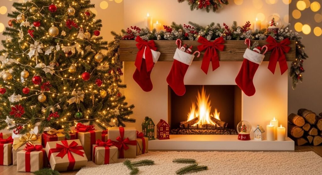 Christmas background aesthetic image 8